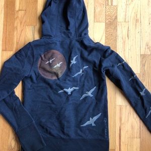 Recycled handpainted hoodie 🌅